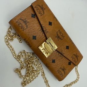 MCM Patricia  Clutch Wallet On The Chain CrossBody * Replaced Chain*